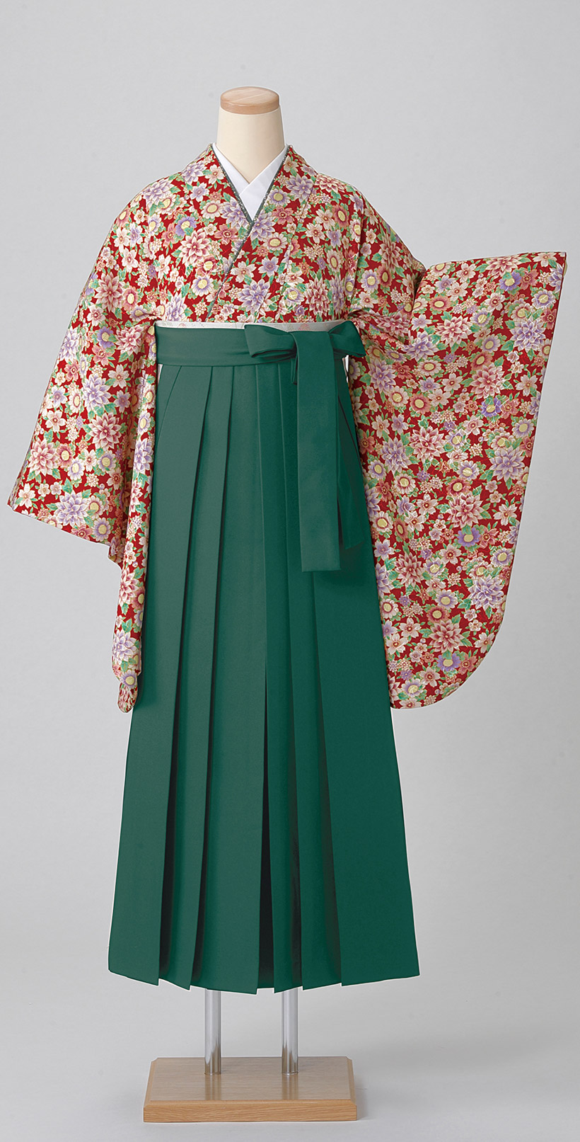 人気新品 レンタル袴&着物 「赤 花づくし」&「グリーン 無地」 | 丸昌 野菜