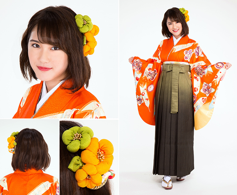 袴スタイルに合うヘアアレンジ例２