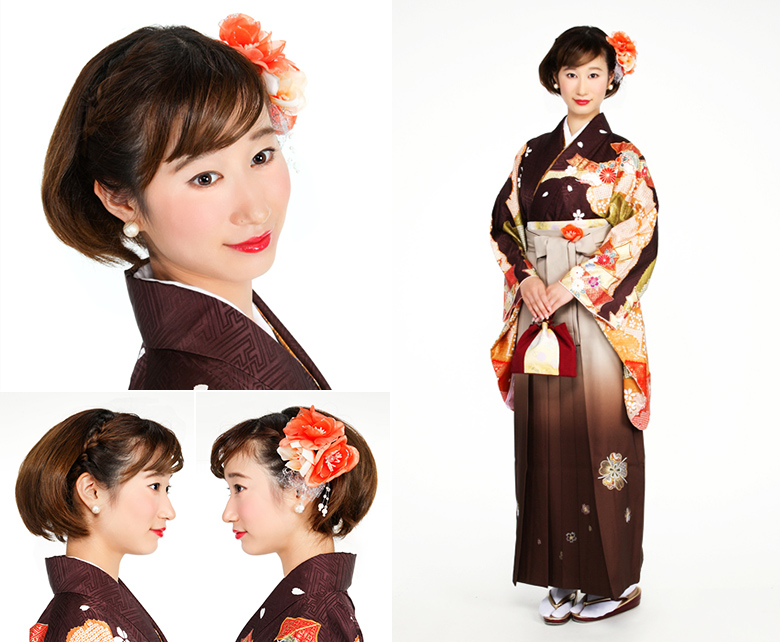 袴スタイルに合うヘアアレンジ例６